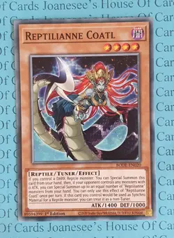 BODE-EN020 Reptilianne Coatl Yu-Gi-Oh Card 1st Edition New - Image 1