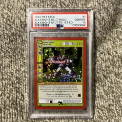 Metazoo Black Knight Satellite PSA 10 Gem Mint 1st Edition Holo Promo Card 1/14 - Image 1