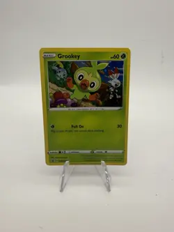 Pokemon Card Grookey SWSH070 Black Star Promo Near Mint - Image 1