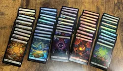 50x Stained Glass Lands Dominaria United DMU MTG 10/ea Basics Pack Fresh - Image 1