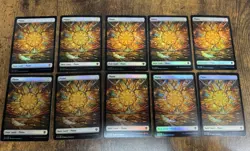 50x Stained Glass Lands Dominaria United DMU MTG 10/ea Basics Pack Fresh - Image 2