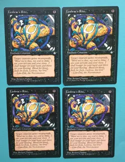 Magic the Gathering MTG Ice Age LESHRAC'S RITE X 4 LP/EX U 1995! - Image 1
