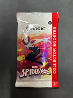 MTG Marvel’s Spider-Man Collector Booster 1 Pack 15Cards New English Fs - Image 1
