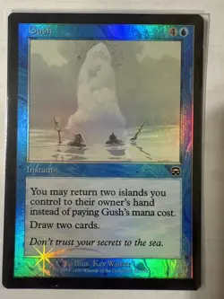 MTG: Gush FOIL Mercadian Masques Magic The Gathering 82/350 - NM - Image 1