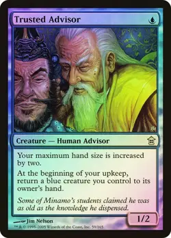 Saviors of Kamigawa MTG Foil Trusted Advisor Magic - Image 1