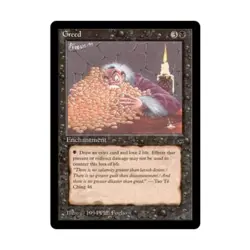 WOTC MtG Legends Greed (R) NM - Image 1