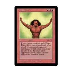 WOTC MtG Arabian Nights Mijae Djinn (U2) EX - Image 1