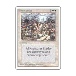 WOTC MtG Unlimited Wrath of God (R) NM - Image 1