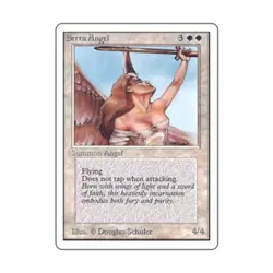 WOTC MtG Unlimited Serra Angel (U) EX - Image 1