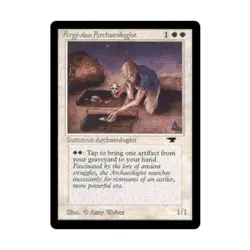 WOTC MtG Antiquities Argivian Archaeologist (R) EX - Image 1