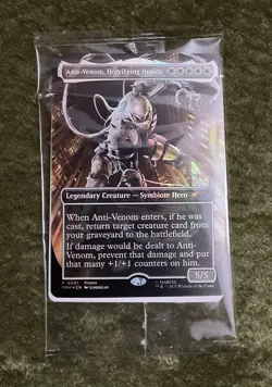 Agent Anti-Venom, Horrifying Healer Marvel Legends foil promo Magic MTG - Image 1