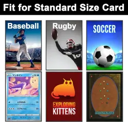 Standard Black MTG Card Sleeves 500 Pack, Card Protectors Sleeves Matte Back ... - Image 4