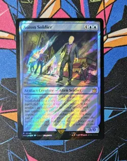 Auton Soldier NM Surge Foil MTG Universes Beyond Doctor Who Unplayed Magic - Image 1