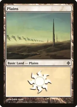 Plains #232 2x FOIL ROE MTG Rise of Eldrazi Basic Land MINT white - Image 1