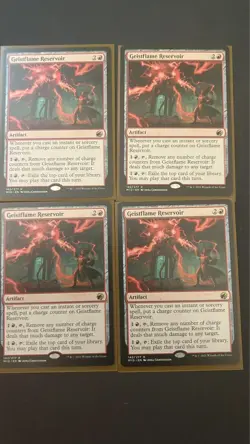 MTG Geistflame Reservoir Innistrad: Midnight Hunt Regular NM X4 Playset - Image 1