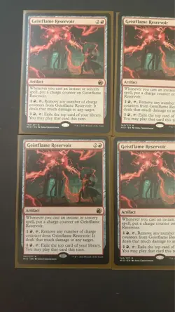 MTG Geistflame Reservoir Innistrad: Midnight Hunt Regular NM X4 Playset - Image 2