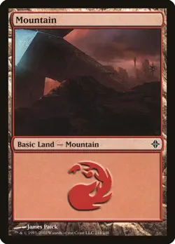 Mountain #244 2x FOIL ROE MTG Rise of Eldrazi Basic Land MINT red - Image 1