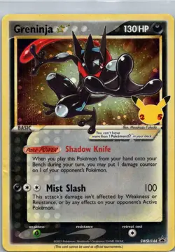 Pokemon TCG Greninja SWSH144/307 SWSH Black Star Promos Holo D - Image 1