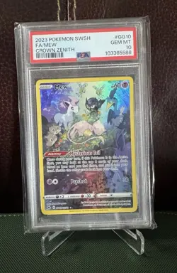 Pokemon Crown Zenith Mew Galarian Gallery GG10/GG70 Full Art Ultra Rare PSA 10 - Image 1