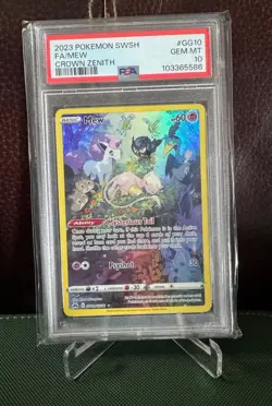 Pokemon Crown Zenith Mew Galarian Gallery GG10/GG70 Full Art Ultra Rare PSA 10 - Image 2