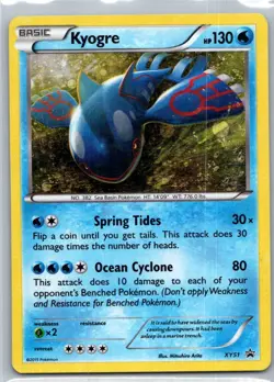 Pokemon TCG Kyogre XY51/211 XY Black Star Promos Holo MP - Image 1