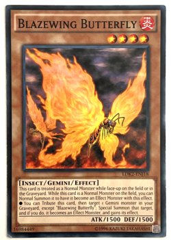 YuGiOh! - Blazewing Butterfly - LDK2-ENJ18 - Unlimited - Common - Image 1