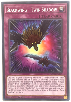 YuGiOh! - Blackwing - Twin Shadow - MP23-EN207 - 1st Edition - Common - Image 1