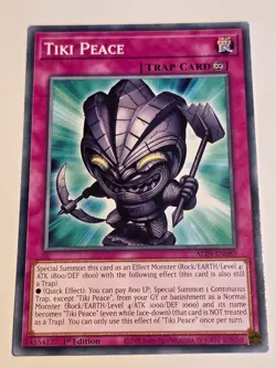 Tiki Peace●YUGIOH●ALIN●ENGLISH●COMMON●1st ED●NM●B669 - Image 1
