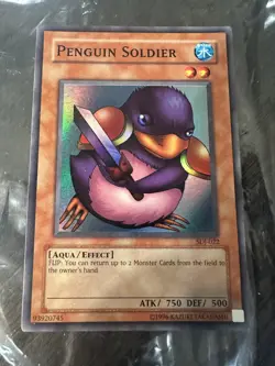 Yugioh Penguin Soldier ATK 750 DEF 500 1996 (Details in Listing) - Image 1