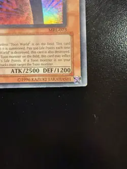 Toon Summoned Skull MRL-073 Holo Yugioh HP - Image 3