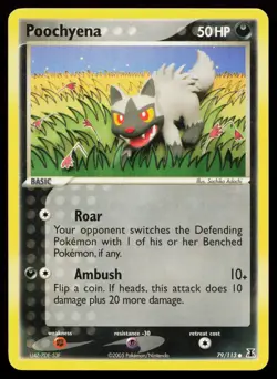 Poochyena 79/113 Common Delta Species Pokemon Card - Image 1