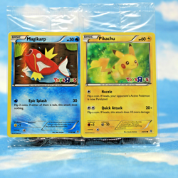 Pokemon 2 Card Lot - Toys R Us Exclusives Pikachu & Magikarp Brand New Conditon - Image 1