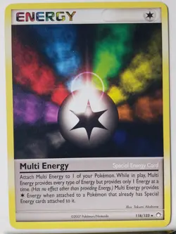 Multi Energy 118/123 LP - RARE Non Holo Mysterious Treasures Pokemon Card - Image 1
