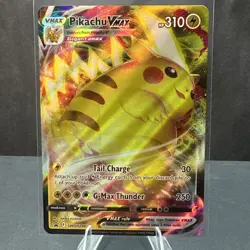 Pikachu VMAX SWSH286 Sword & Shield Black Star Promo Pokemon TCG Card NM - Image 1