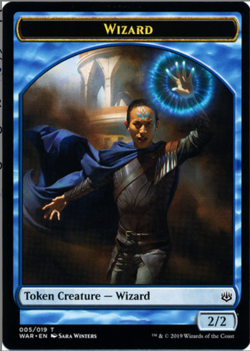 MTG Wizard War of the Spark (WAR) Token Magic Card #005/019 Unplayed - Image 2