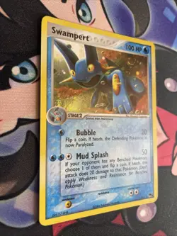Pokemon Card Swampert POP SERIES 1 Holo Rare 5/17 Near Mint!!! Swirl - Image 2