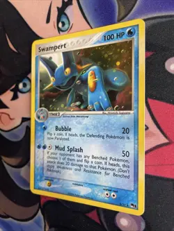 Pokemon Card Swampert POP SERIES 1 Holo Rare 5/17 Near Mint!!! Swirl - Image 3