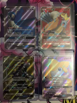Pokemon GX Card Lot - 4 Cards - Kommo-o, Latios, Jirachi & Entei GX Cards - NM - Image 1