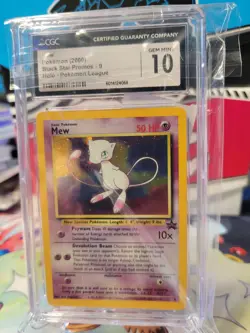 CGC 10 GEM MINT Mew # 9 HOLO WOTC Black Star Promo Pokemon Card - Image 1