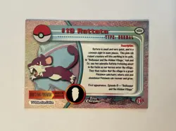 Pokemon Topps Chrome Card Rattata #19 - Image 2