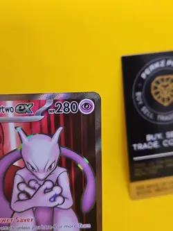 Pokemon TCG Destined Rivals Team Rockets Mewtwo EX Ultra Rare Card 213/182 - Image 3