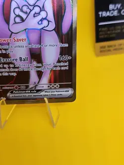 Pokemon TCG Destined Rivals Team Rockets Mewtwo EX Ultra Rare Card 213/182 - Image 4
