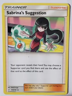 Sabrina's Suggestion 154/181 LP / VLP - Hitoshi Ariga Art - Team Up Pokemon Card - Image 1