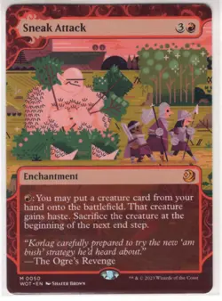 MTG Wilds Of Eldraine Enchanting Tales Card #50 Sneak Attack - Image 1