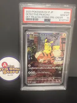 PSA 10 Detective Pikachu 098/SV-P Returns - Pokemon Card Japanese 2023 - Image 1