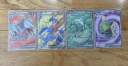 Pokemon TCG: 4 Scarlet & Violet Full Art EX Card Lot - Pack Fresh! - Image 1