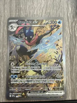 Pokemon TCG Greninja EX 132 Scarlet & Violet Promo Holo Card NM/M Condition ⭐ - Image 2