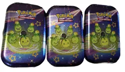 (3) Pokemon Paldean Fates Mini Tins -NO CARDS ART COIN- Smoliv Miniature Tin - Image 1