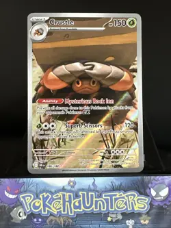 Pokemon Card Crustle 186/182 Illustration Rare Destined Rivals NM - Image 1