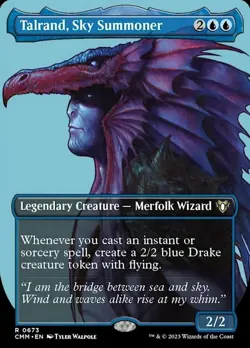 1 x Talrand, Sky Summoner - Foil - Borderless - Commander Masters - NM-Mint - MT - Image 1